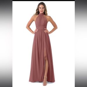 Azazie Desert Rose Bridesmaid Dress